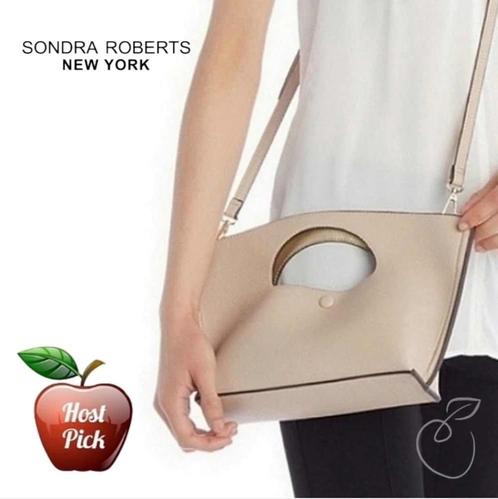 SONDRA ROBERTS SQUARED MINI CROSSBODY/CLUTCH